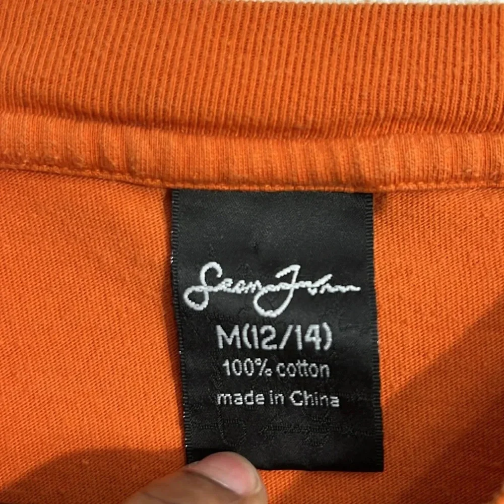 Sean John boys orange tee - size Medium (12/14)